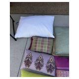 Set of 6 Decorative Throw Pillows Mixed Patterns Assorted Colors