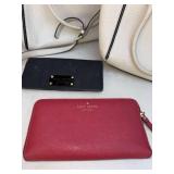 Kate Spade Handbag & Wallet Lot 4 Pc Cream Satchels Pink Zip Wallet