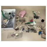 Mixed Costume Jewelry Lot Earrings Bracelets Pins Charms Vintage Modern