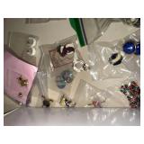 Mixed Costume Jewelry Lot Earrings Bracelets Pins Charms Vintage Modern