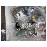 Mixed Costume Jewelry Lot Earrings Bracelets Pins Charms Vintage Modern