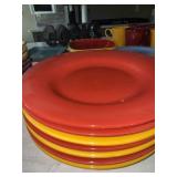 Assorted Colorful Ceramic Dinnerware Lot Plates Bowls Mugs Baskets