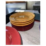 Assorted Colorful Ceramic Dinnerware Lot Plates Bowls Mugs Baskets