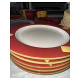 Assorted Colorful Ceramic Dinnerware Lot Plates Bowls Mugs Baskets