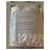 Laundry by Shelli Segal Queen Sheet Set 400 TC White Cotton New