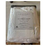 Laundry by Shelli Segal Queen Sheet Set 400 TC White Cotton New