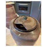 Studio Pottery Canisters & Vase Lot of 3 Earth Tone Glaze Decor