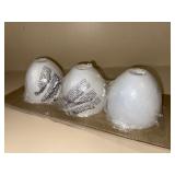 Hubbardton Forge Island Glass 3 Frosted Glass Light Shades Open Box