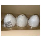 Hubbardton Forge Island Glass 3 Frosted Glass Light Shades Open Box