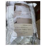 Rowan Lane Queen 4pc White Comforter Set w Shams Pillow New