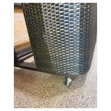 Frontgate Pool Storage Caddy Wicker Outdoor Organizer