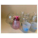 Mixed Decorative Glassware Vases Mason Jar Tumblers 9-Piece Set
