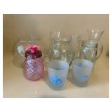 Mixed Decorative Glassware Vases Mason Jar Tumblers 9-Piece Set