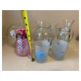 Mixed Decorative Glassware Vases Mason Jar Tumblers 9-Piece Set