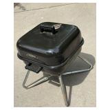 Thermos Portable Tabletop Charcoal Grill Black Enamel 17in Tall