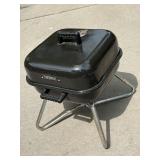 Thermos Portable Tabletop Charcoal Grill Black Enamel 17in Tall