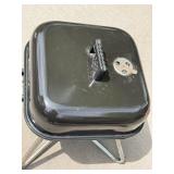 Thermos Portable Tabletop Charcoal Grill Black Enamel 17in Tall