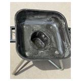 Thermos Portable Tabletop Charcoal Grill Black Enamel 17in Tall