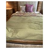 Paisley Bedding Set Bedspread Coverlet w Throw Pillows Floral Boho - Full Size