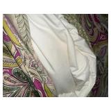 Paisley Bedding Set Bedspread Coverlet w Throw Pillows Floral Boho - Full Size