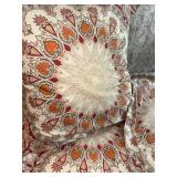 Pottery Barn Paisley Medallion Duvet Cover Full Size Set 2 Pillow Shams Multicolor See Photos