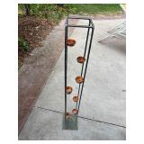 Metal Floor Candle Holder Stand w Copper Tone Votive Cups 40in