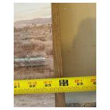 Set of 2 Framed Desert Prints Joshua Tree Llama Wood Frames Decor