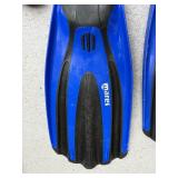 Mixed Scuba Snorkel Gear Lot Tilos Wetsuit Fins Booties Bags Good