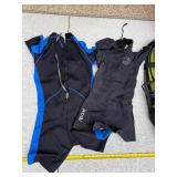 Mixed Scuba Snorkel Gear Lot Tilos Wetsuit Fins Booties Bags Good