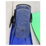 Mixed Scuba Snorkel Gear Lot Tilos Wetsuit Fins Booties Bags Good