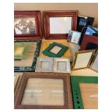 Assorted Picture Frames & Photo Albums Mixed Sizes Decorative Lot