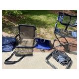 Portable Folding Stadium Seats Lot of 4 Crazy Creek Northern Designs