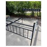 Room & Board Parsons Full Platform Bed Jamie Flower Natural Steel