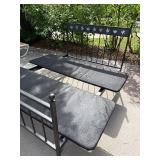 Room & Board Parsons Full Platform Bed Jamie Flower Natural Steel