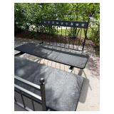 Room & Board Parsons Full Platform Bed Jamie Flower Natural Steel