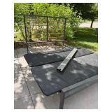 Room & Board Parsons Style Full Platform Bed Copper Spindles