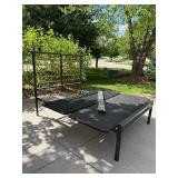 Room & Board Parsons Style Full Platform Bed Copper Spindles