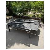 Room & Board Parsons Style Full Platform Bed Copper Spindles