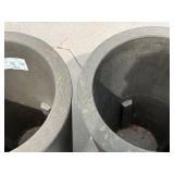 Crescent Garden Bleeker Bronze Tapered Planters 15.75x38 Pair