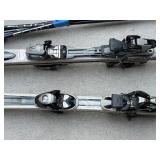 Volkl & Salomon Downhill Ski Lot w/ Bindings and 4 Poles