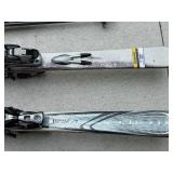 Volkl & Salomon Downhill Ski Lot w/ Bindings and 4 Poles
