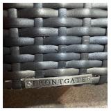 Frontgate Pool Storage Caddy Wicker Outdoor Organizer