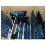 18 Mixed Monitors All Powered On Screens Good Mixed Lot LG Dell HP and more