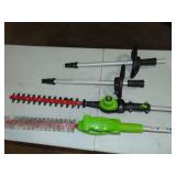 Mixed Lot Store Returns Greenworks 80 volt Pole Trimmers
