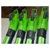 4 Store Returns 48 volt Greenworks Blower