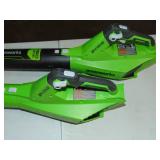 2 Store Returns 24 volt Greenworks Blower