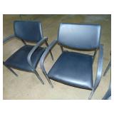 Three Side Chairs Stackable