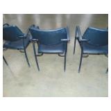 Three Side Chairs Stackable
