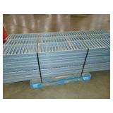 42 Piece Lot of Track Gravity Flow Roller Lane - 92"x12"x2"