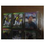 Double Sided Page of Baseball Card Mixed Lot